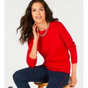 Charter club luxury cashmere sweater large preppy clean style minimalist